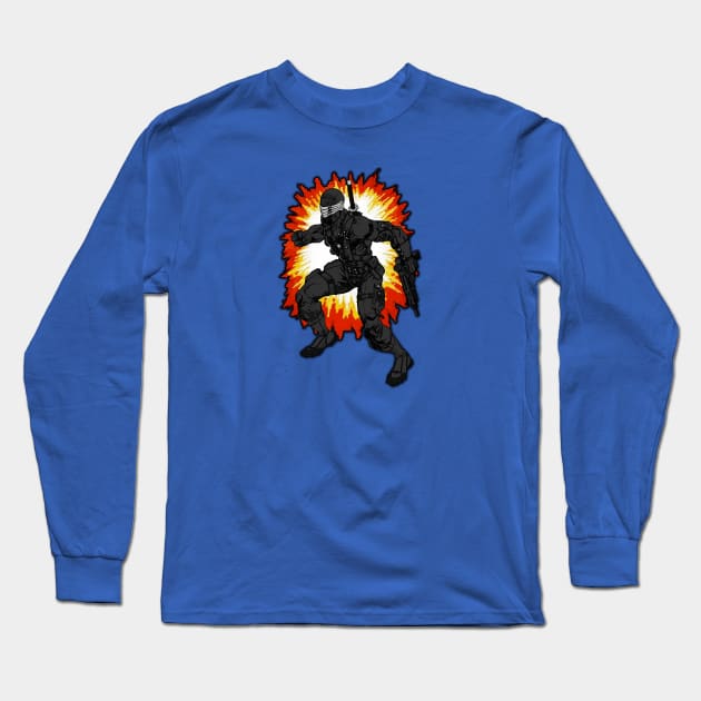 Snake Eyes Long Sleeve T-Shirt by BigOrangeShirtShop